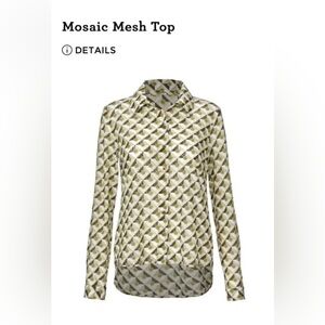 CAbi Mosaic Mesh Top #4336